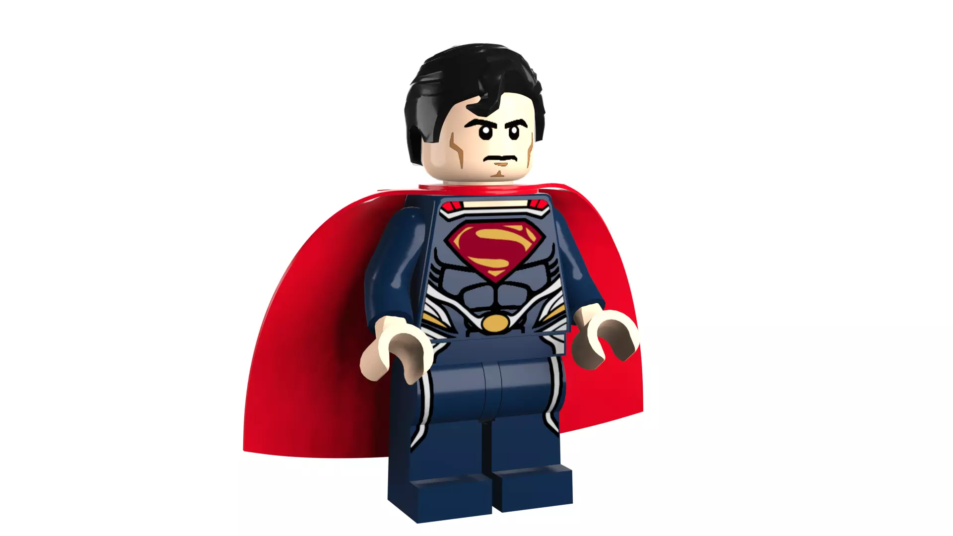 3D print minifigure - Superman V1 3D print model_7