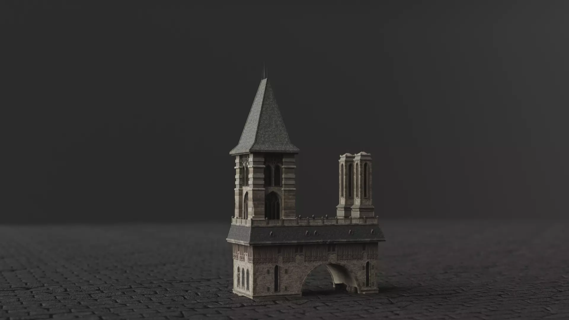 Dark Fantasy House MD H 3D model_0