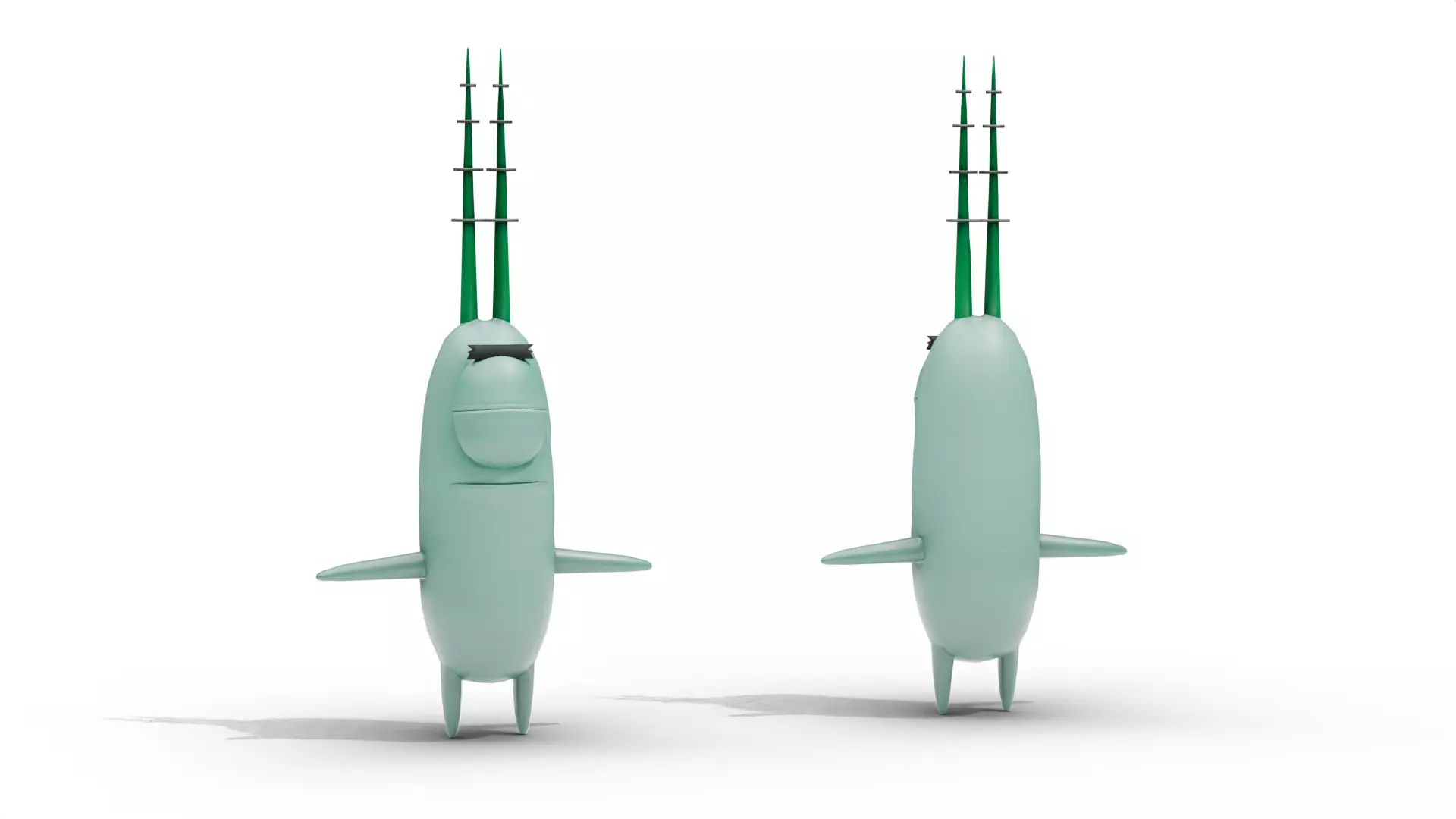 Plankton - SpongeBob Low-poly 3D model_10