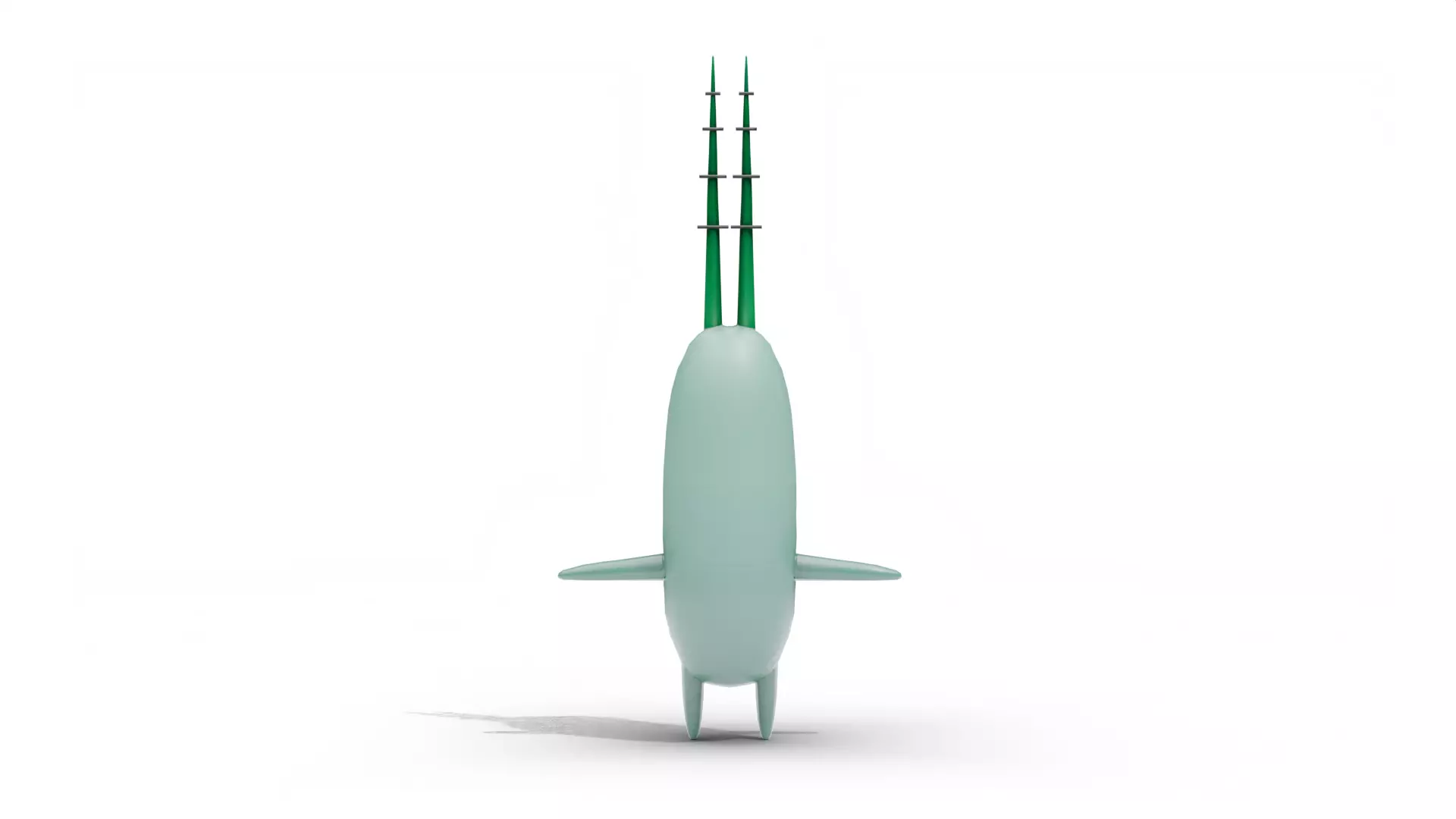 Plankton - SpongeBob Low-poly 3D model_5