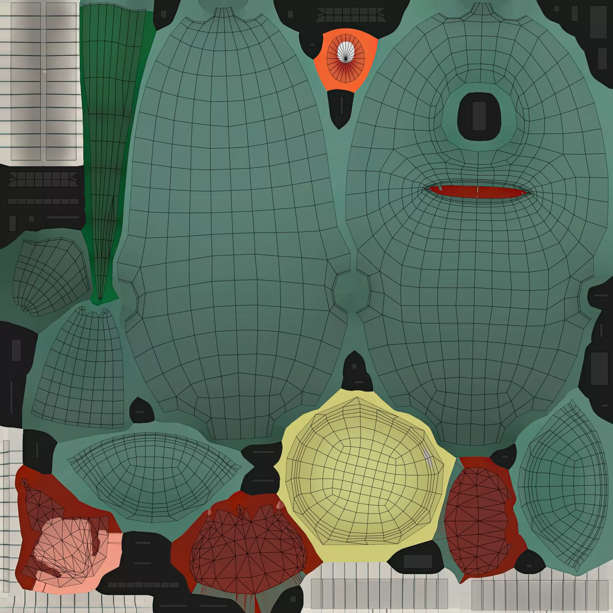 Plankton - SpongeBob Low-poly 3D model_9