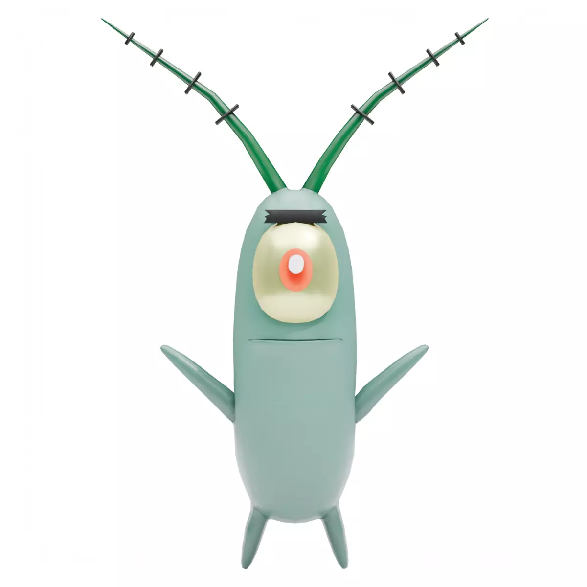 Plankton - SpongeBob Low-poly 3D model_1