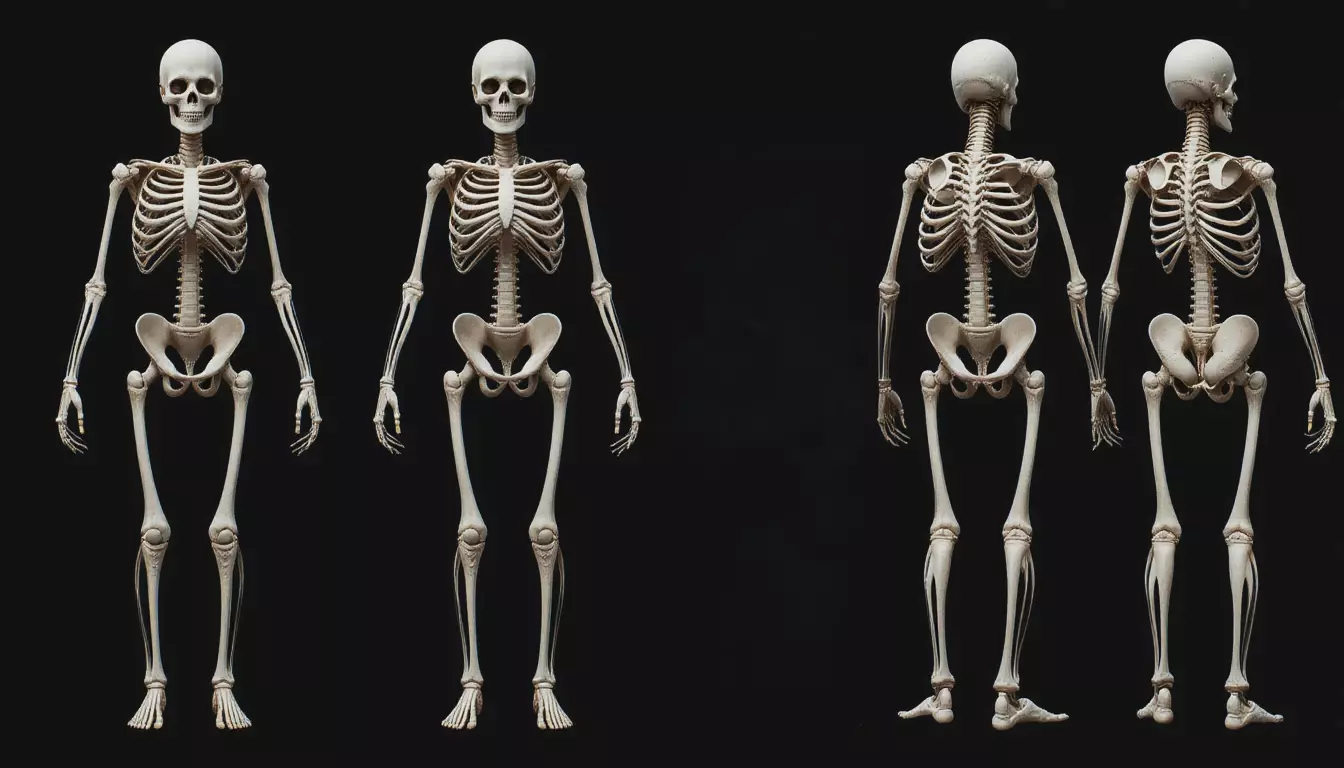 Full Human Skeleton 3D Model And 3D Prinable 3D model_0