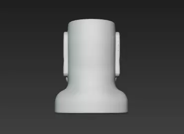 3d White Marble Rapa Nui Pen Holder Art Showpiece 3D print model_1