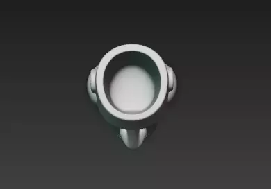 3d White Marble Rapa Nui Pen Holder Art Showpiece 3D print model_8