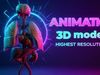 Human Respiratory Low-poly 3D model_1