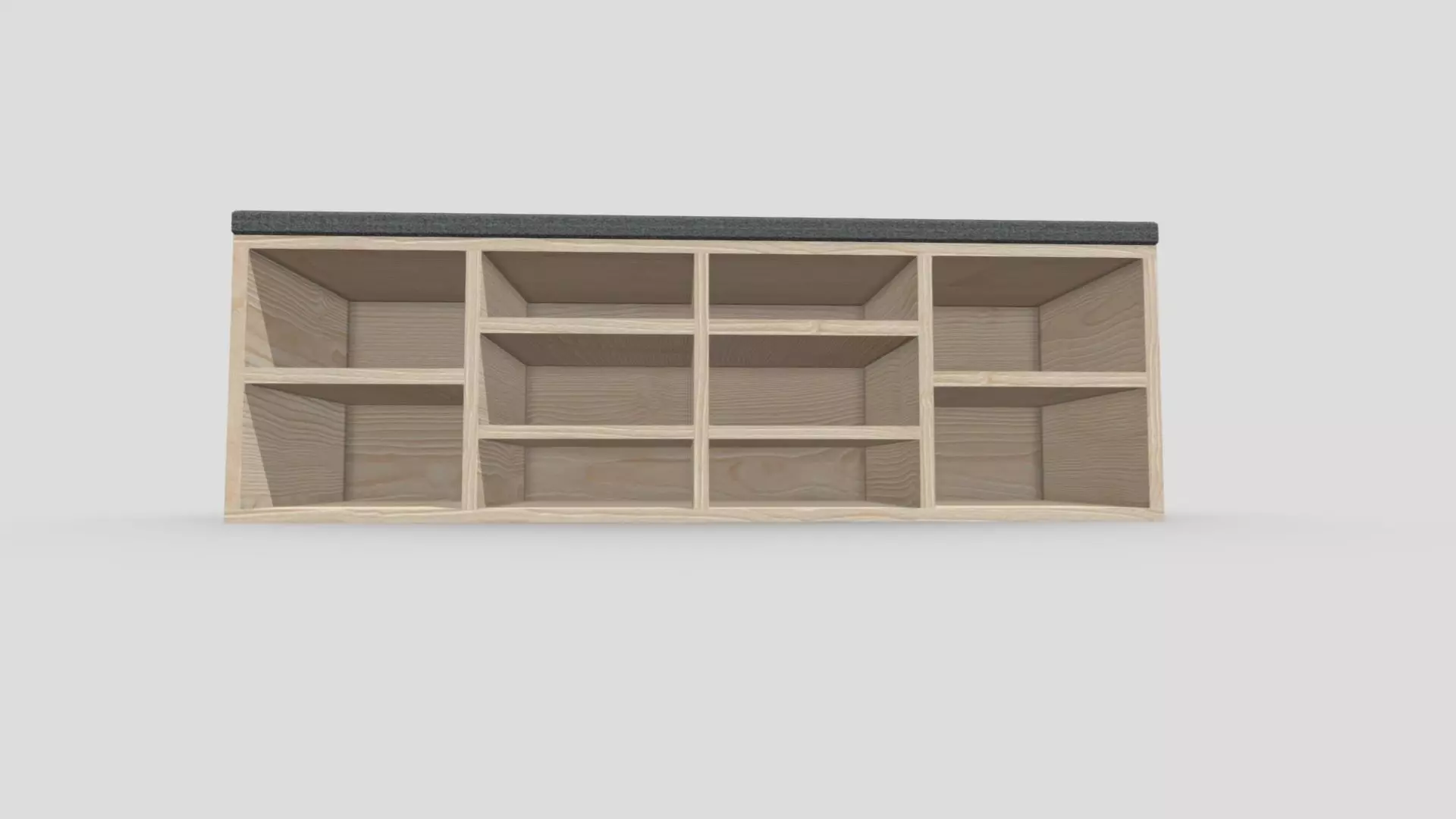 Shoe Rack Low-poly 3D model_4