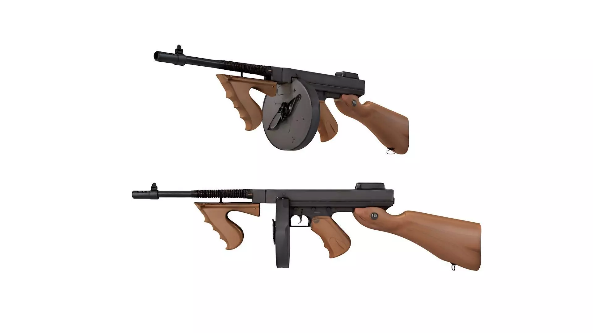 Thompson submachine gun 3D model