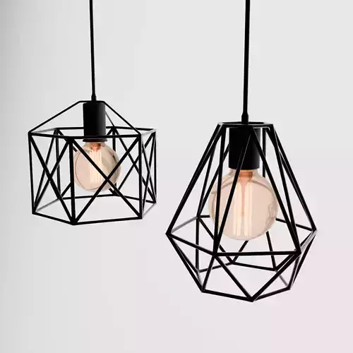 Loft Style Ceiling Light Fixture for E27 Base Bulbs