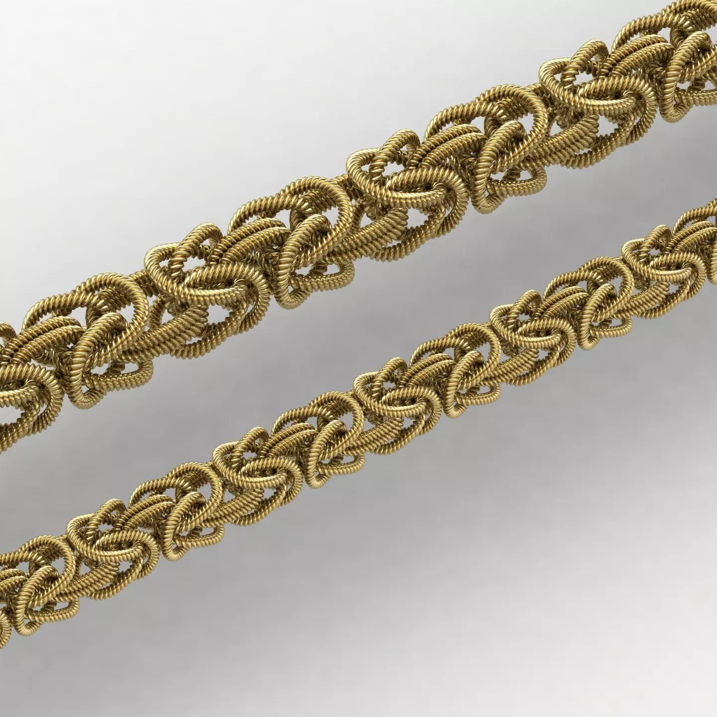 Twisted Byzantine Chain 03 3D print model_3