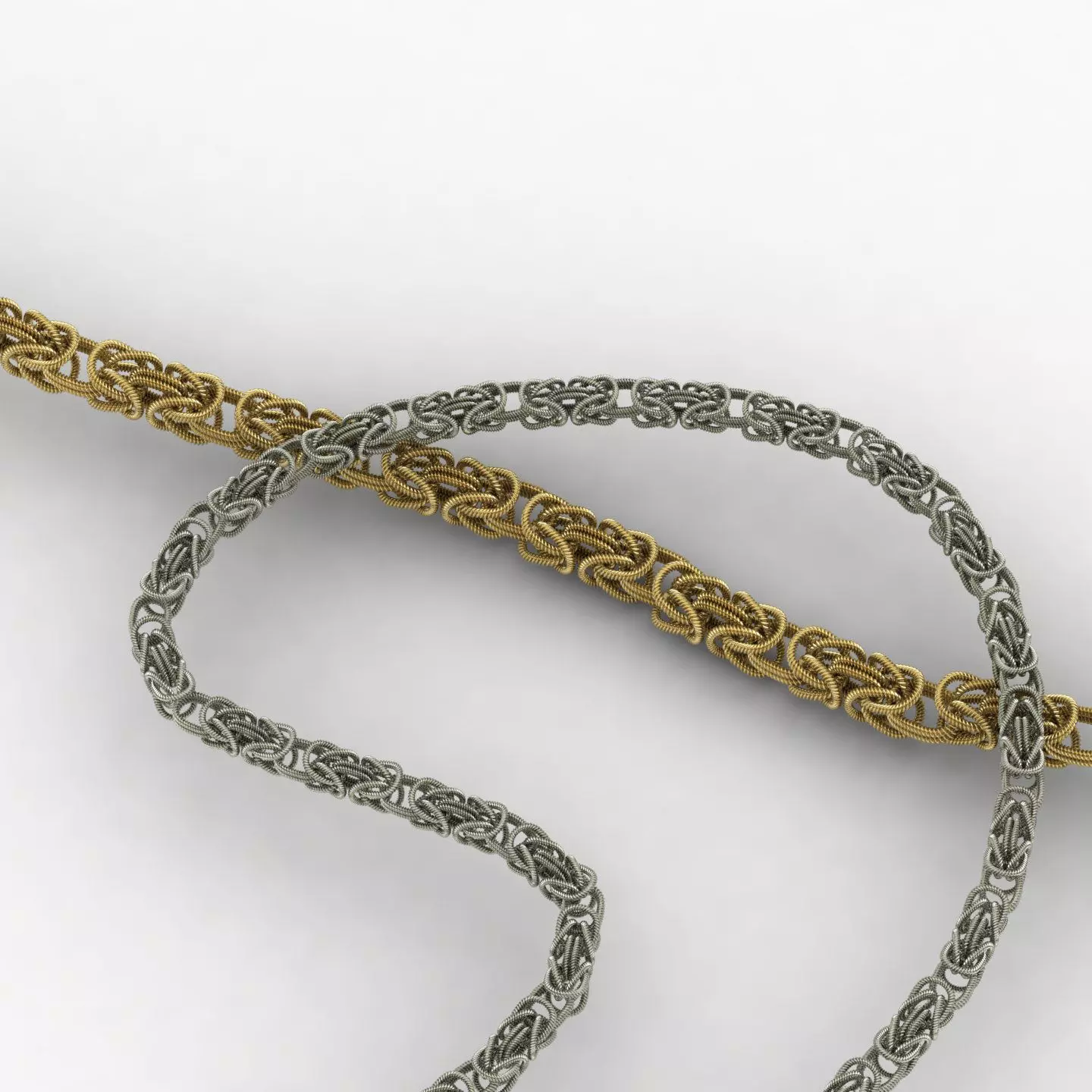 Twisted Byzantine Chain 03 3D print model_11