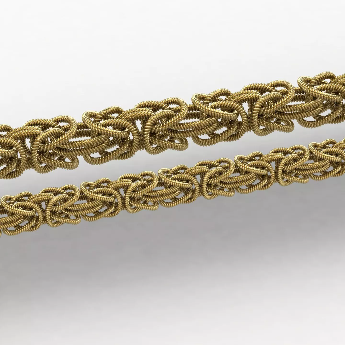 Twisted Byzantine Chain 03 3D print model_2