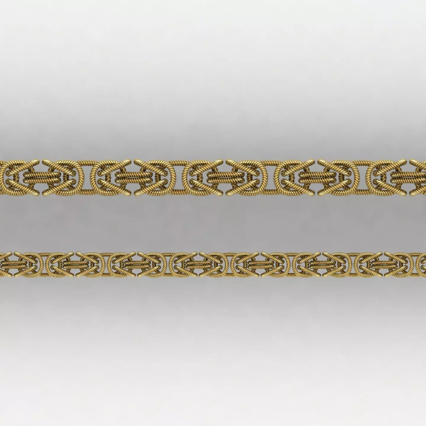 Twisted Byzantine Chain 03 3D print model_0