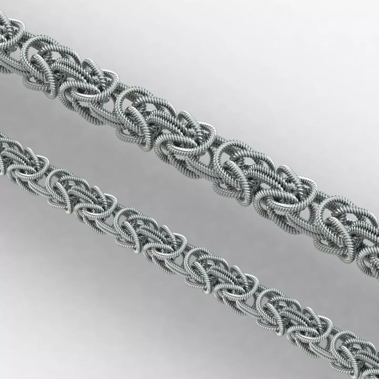 Twisted Byzantine Chain 03 3D print model_6