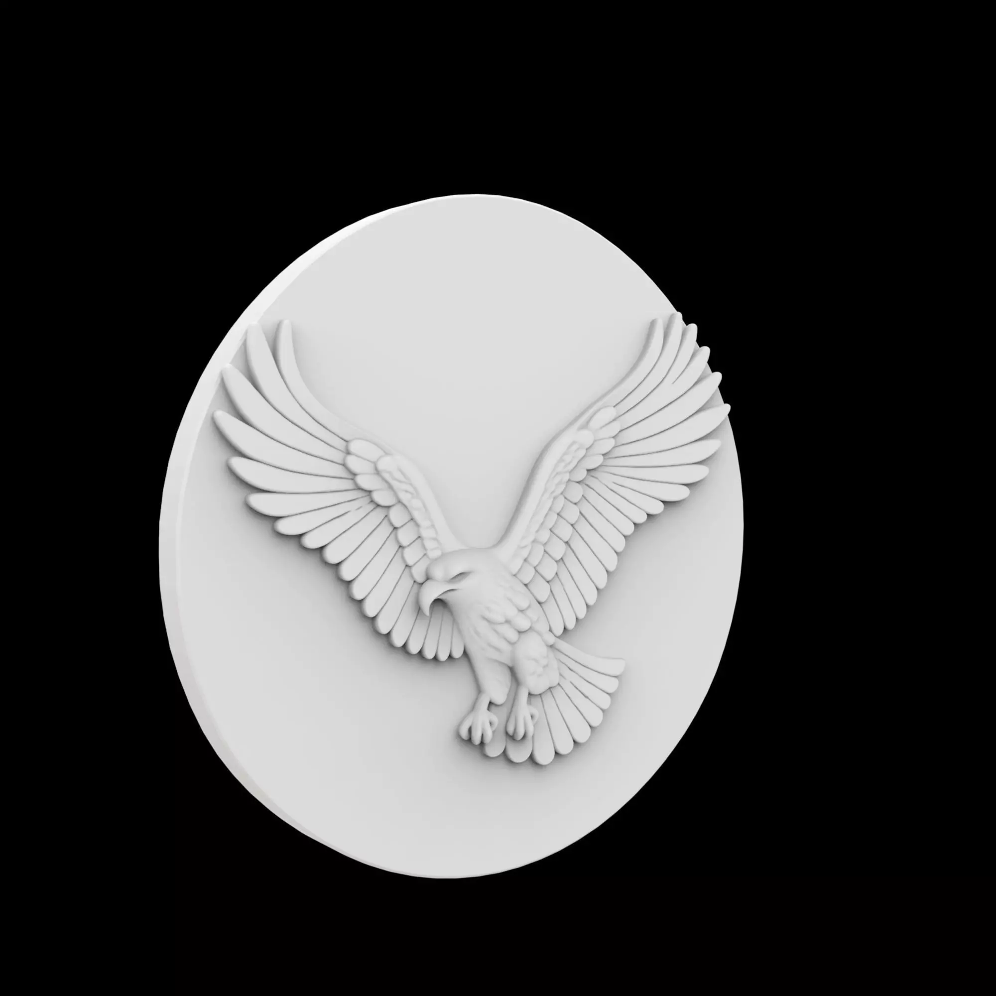 Flying Hawk Coaster 3D Printable Model 3D print model_0