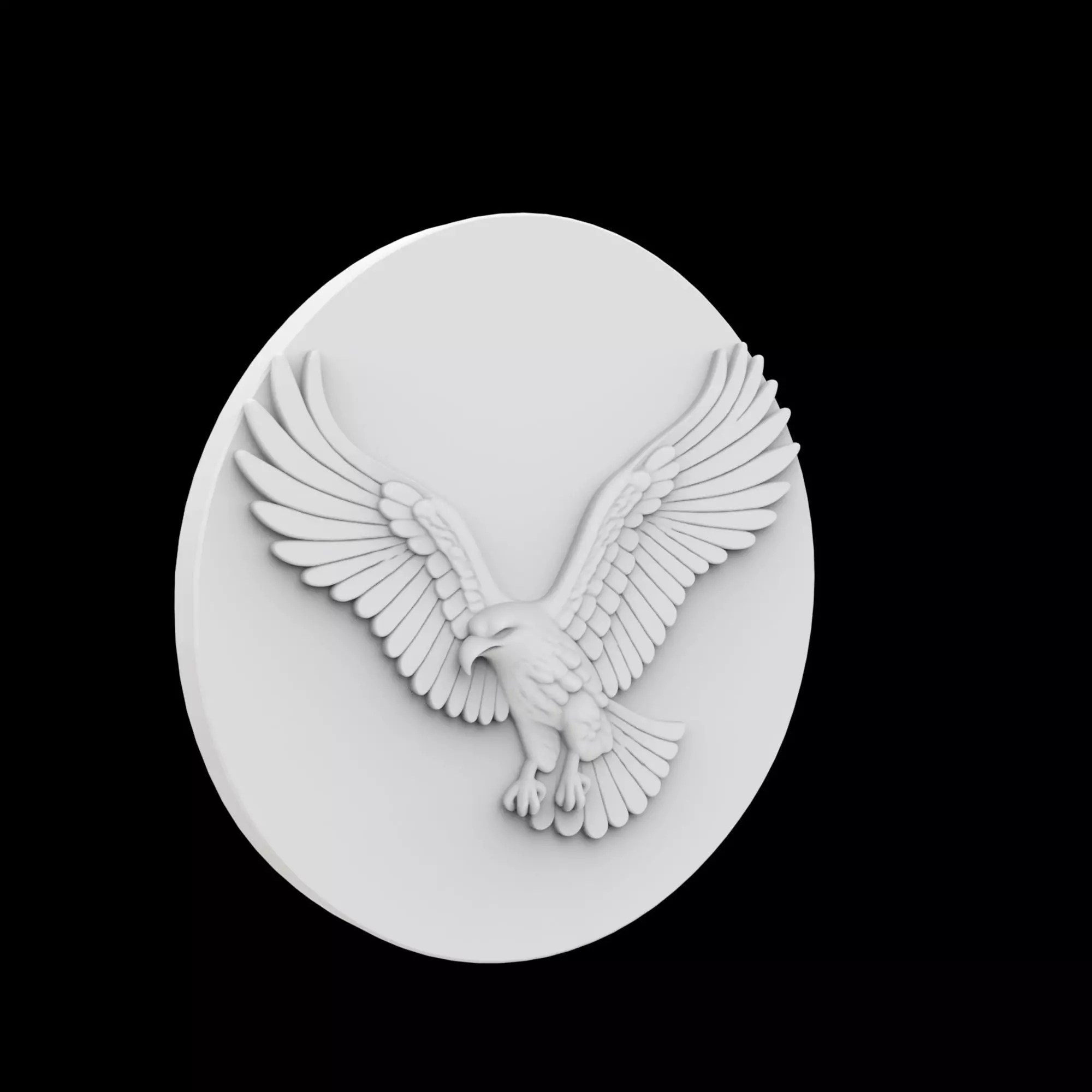 Flying Hawk Coaster 3D Printable Model 3D print model_6
