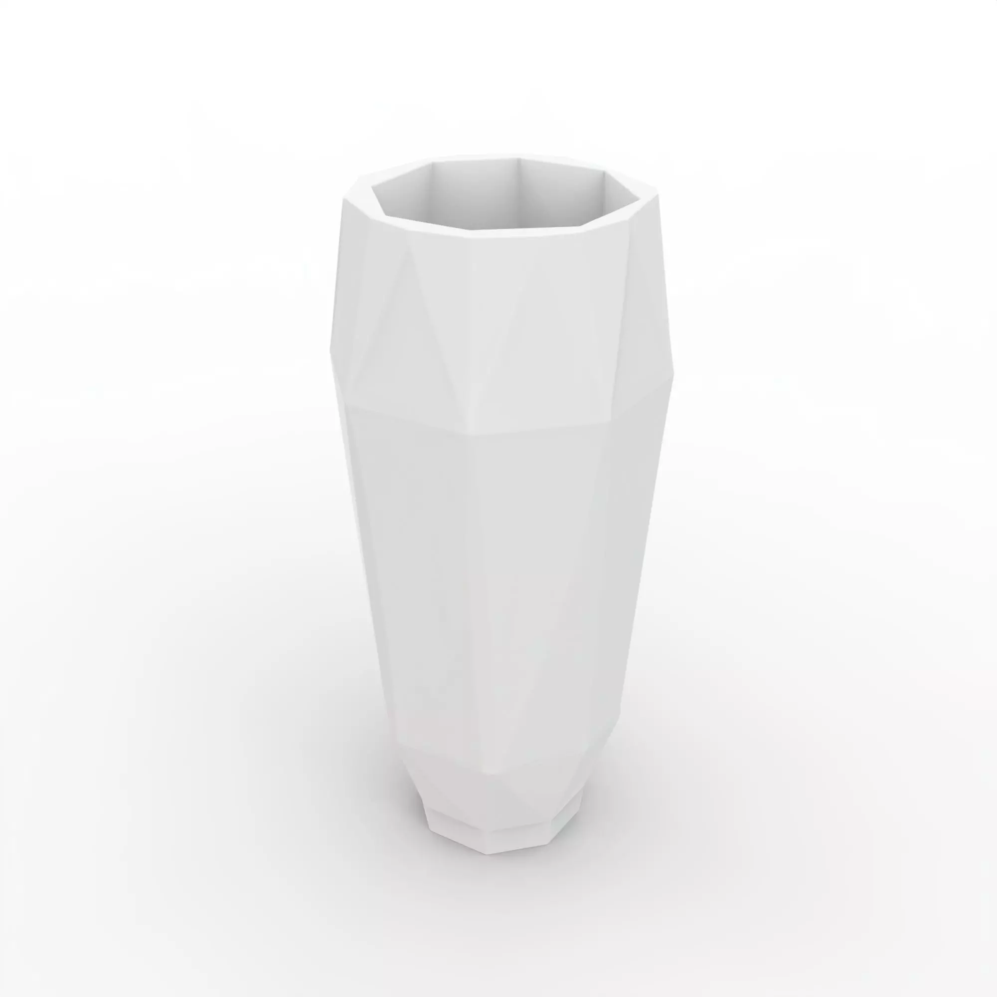 Geometric Minimal Vase 3D Printable Model 3D print model