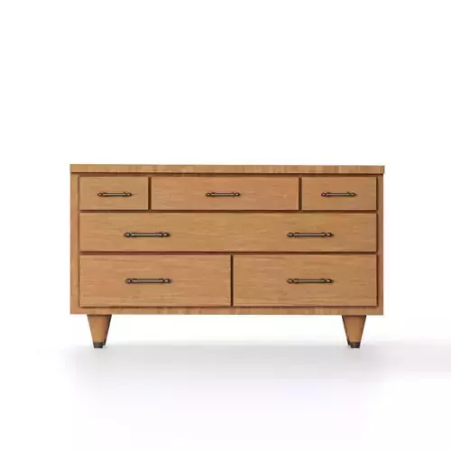 Wooden Dresser 3D Model