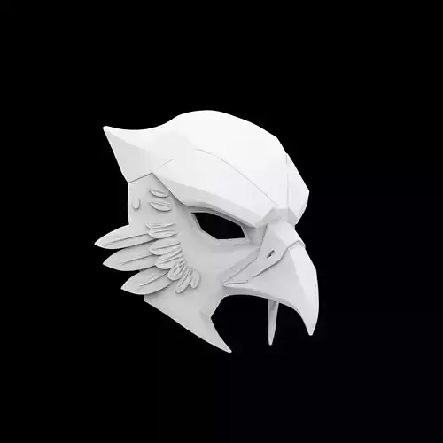Hawk Mask Cosplay 3D Printable Model