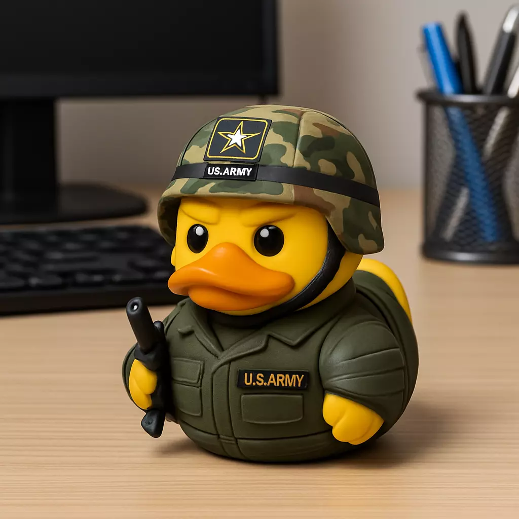 Rubber Duck - Marines - army - 3D print 3D print model_0