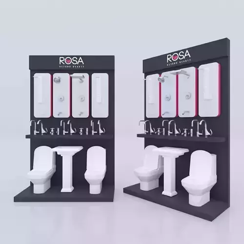 Modern Facet and Basin Display Furniture