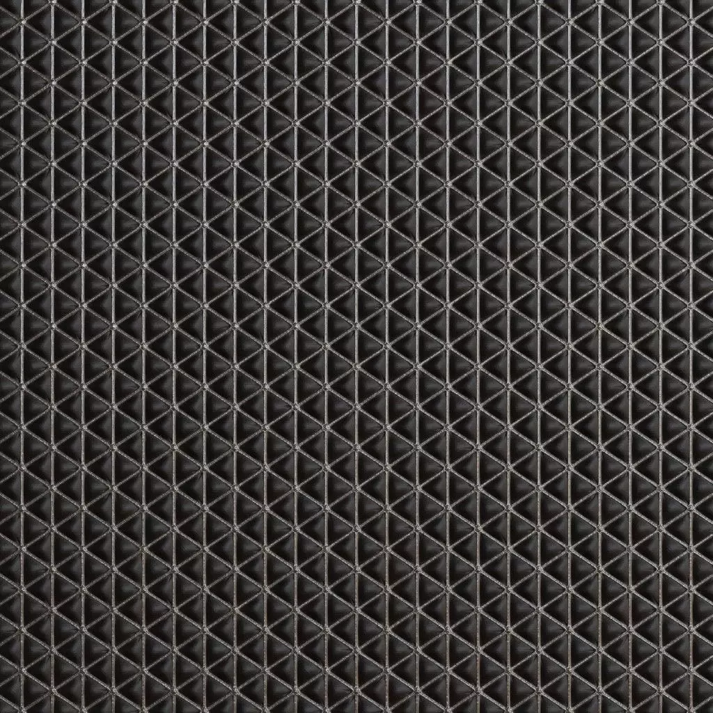 Quilted Geometric Leather Fabric PBR SEAMLESS Texture_2