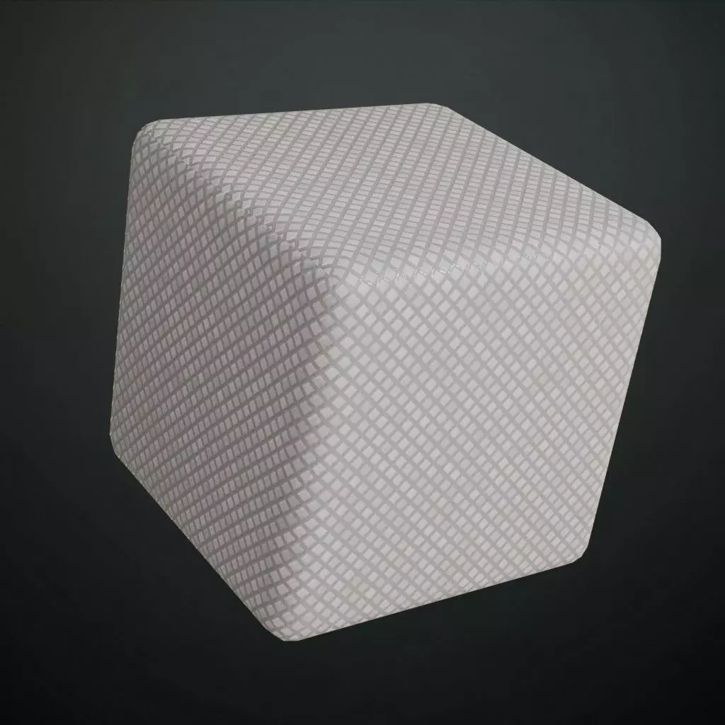 Fine Woven Diamond Mesh Fabric PBR SEAMLESS Texture_4