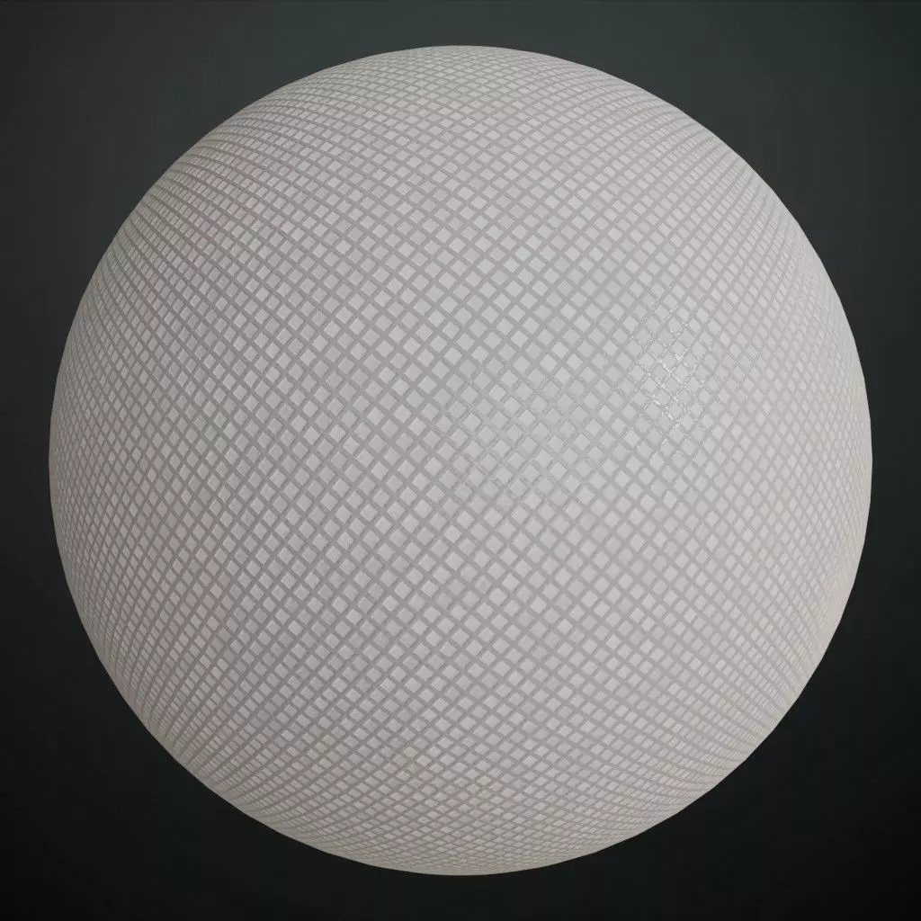 Fine Woven Diamond Mesh Fabric PBR SEAMLESS Texture_0