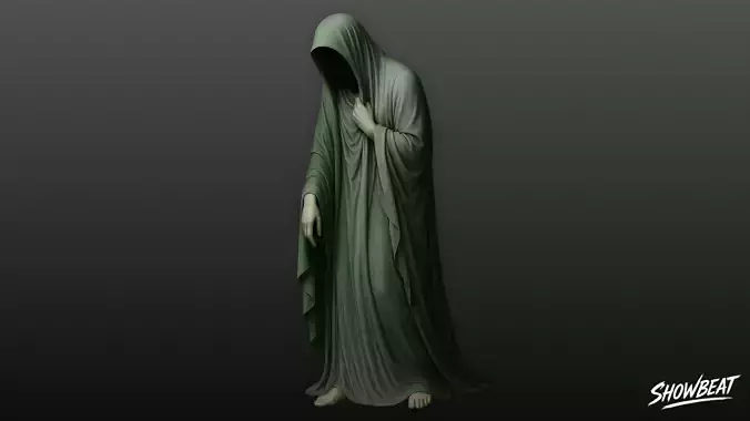 Ghost Statue Bowed Figure
