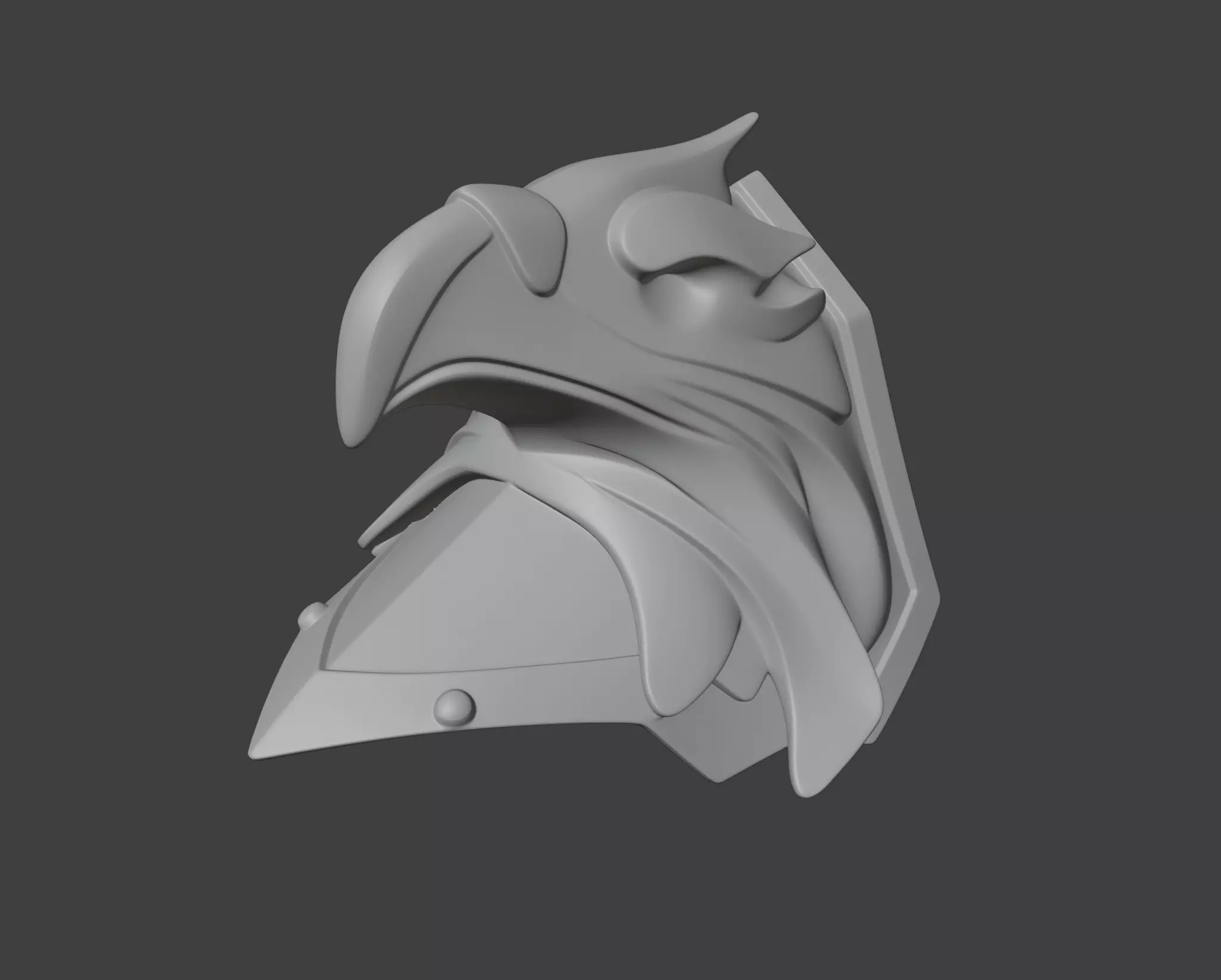 Fantasy Shoulder Armor Piece  Low Poly PBR Low-poly 3D model_17