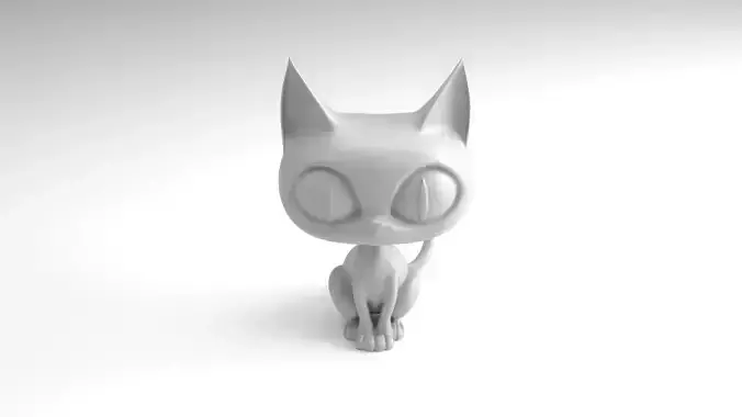 Stylized cat Figure 3D Printable Model
