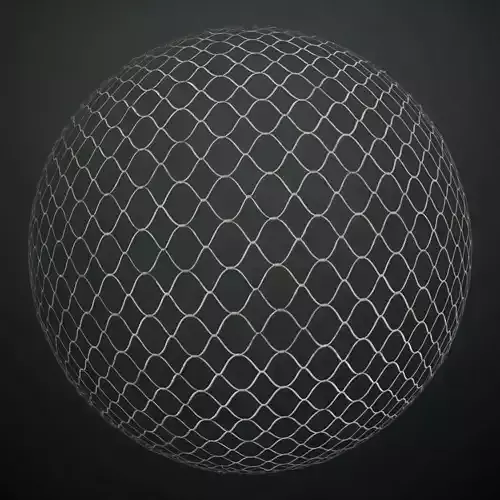 Fine Interwoven Wire Chain Link Mesh PBR SEAMLESS