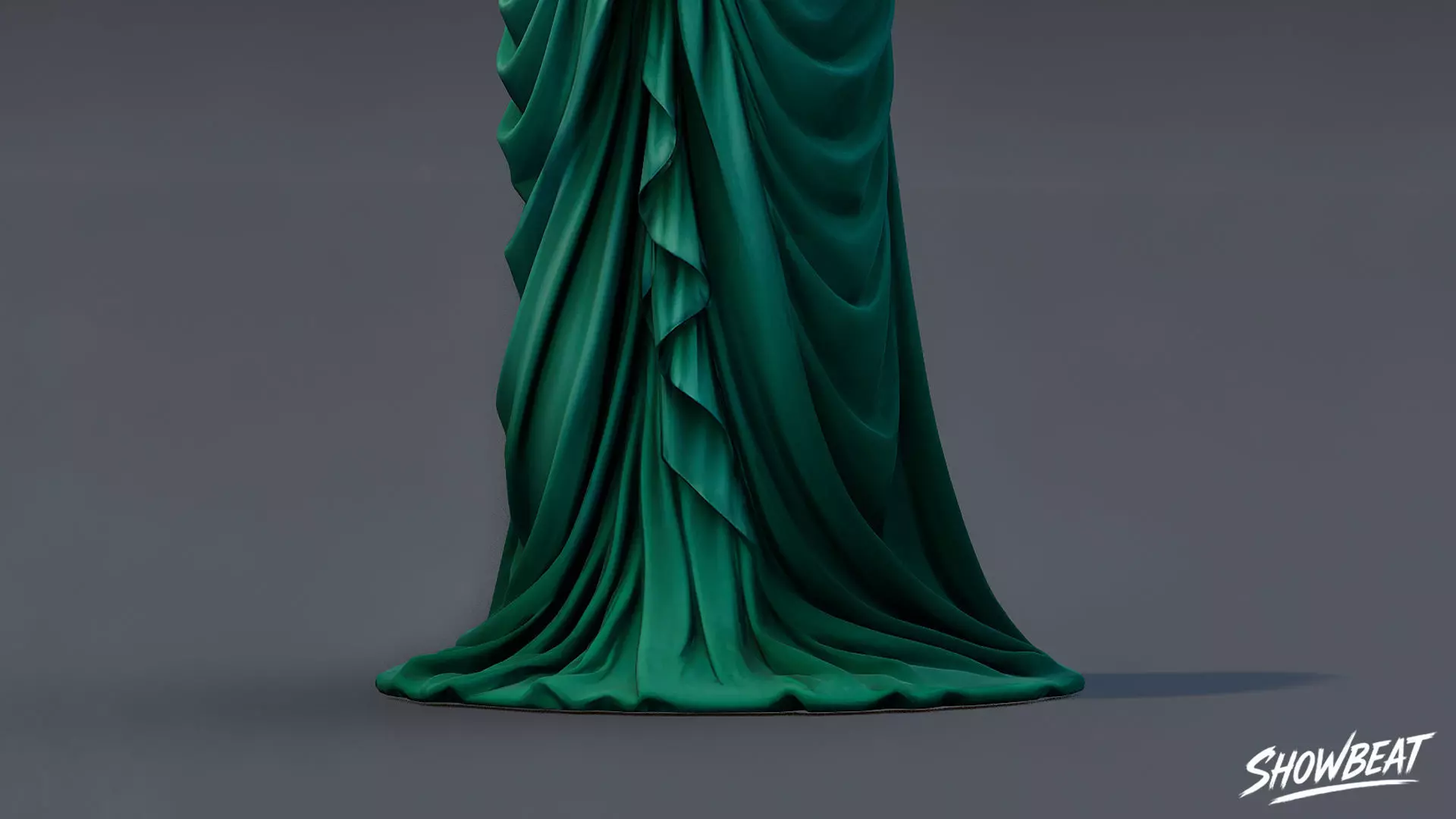 Ghost Statue Standing Vigil Low-poly 3D model_7