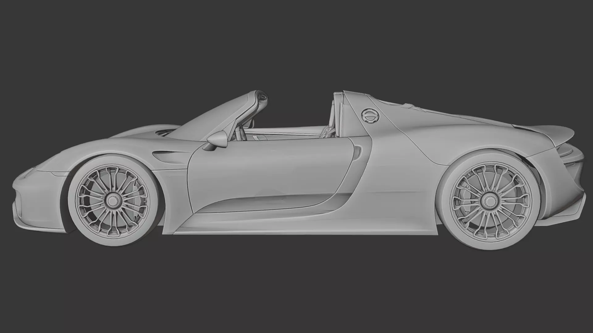 Porsche 918 spyder 3D print model_1