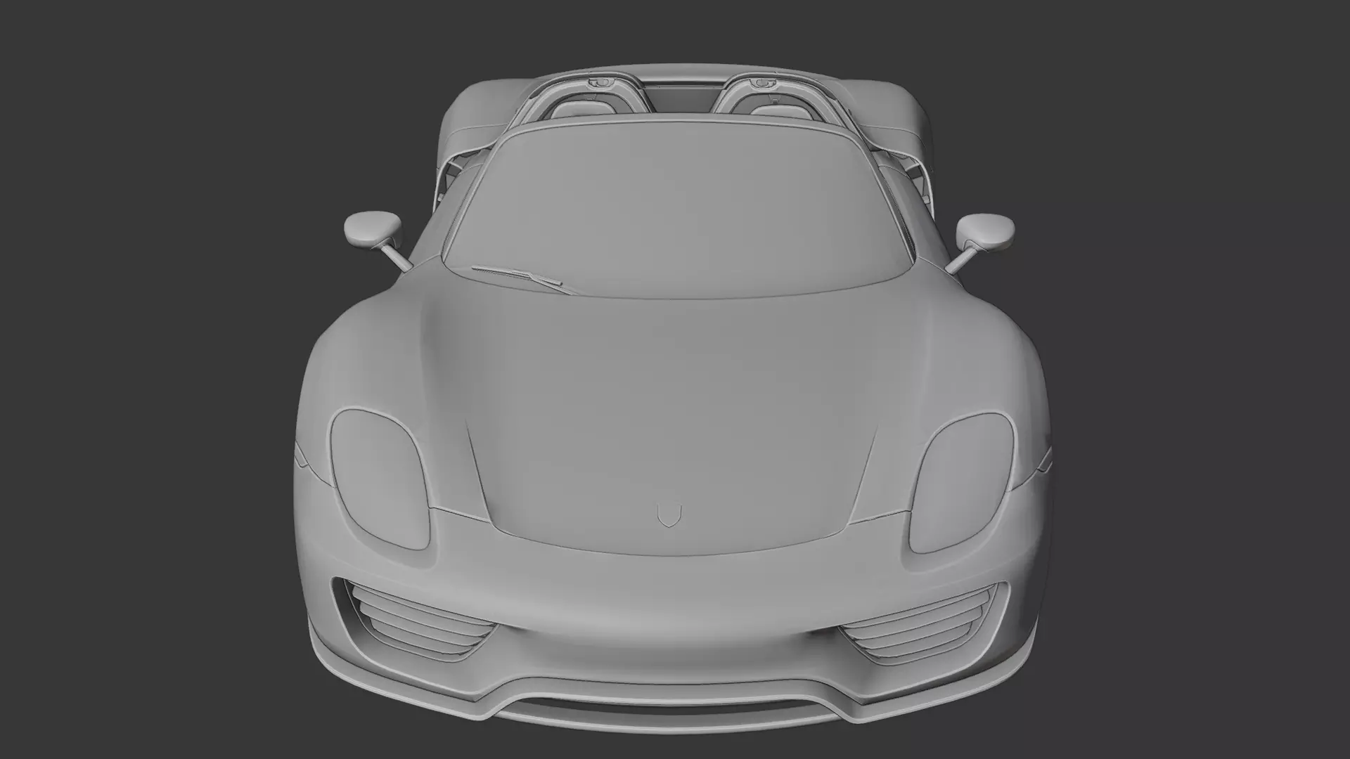Porsche 918 spyder 3D print model_2