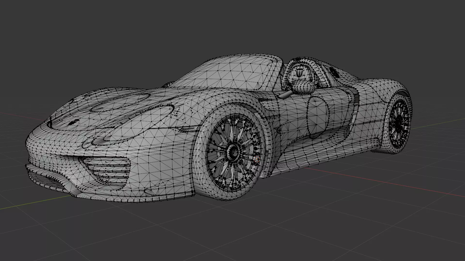 Porsche 918 spyder 3D print model_3
