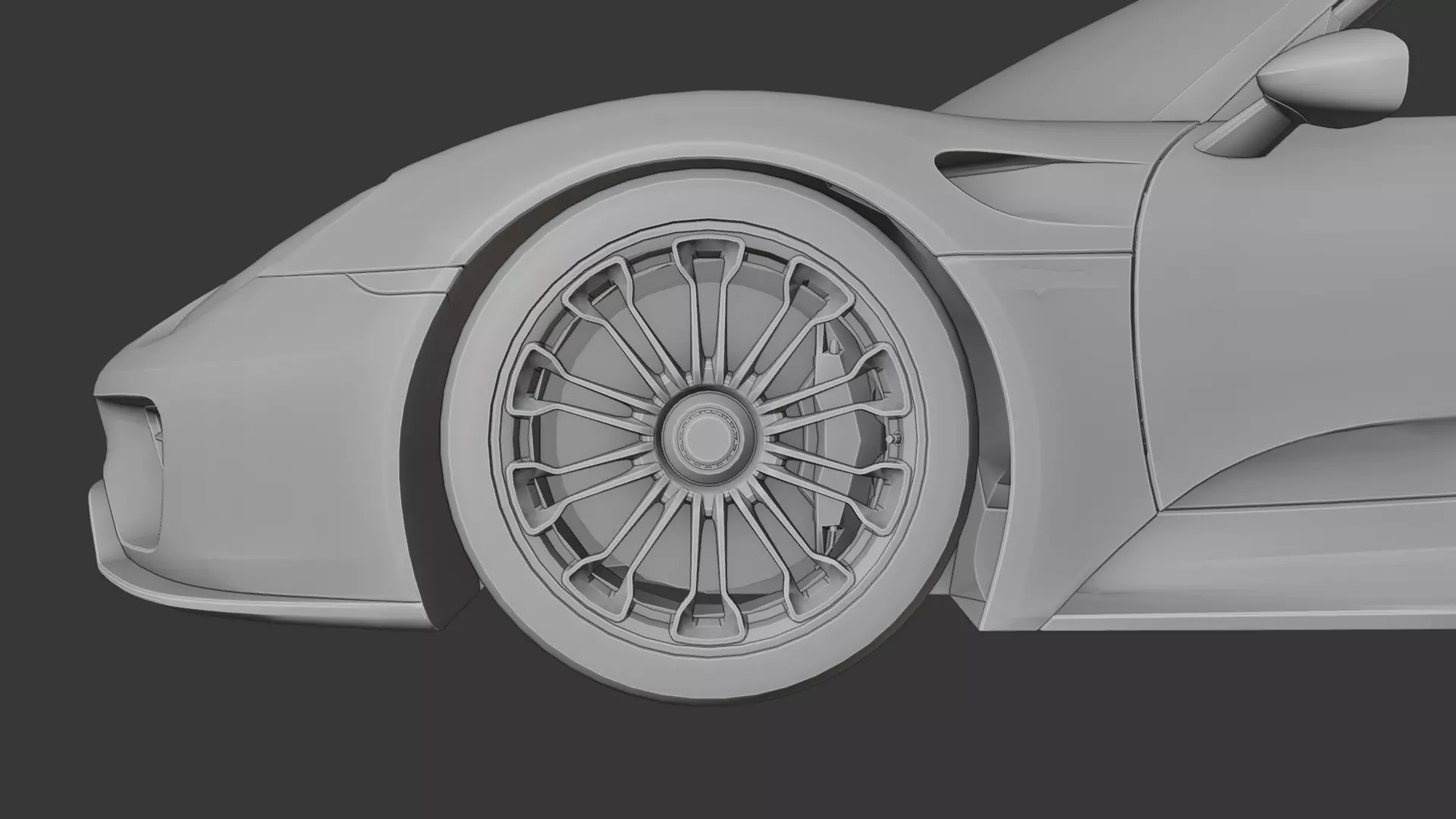 Porsche 918 spyder 3D print model_9