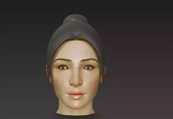 Average Asian Female Head