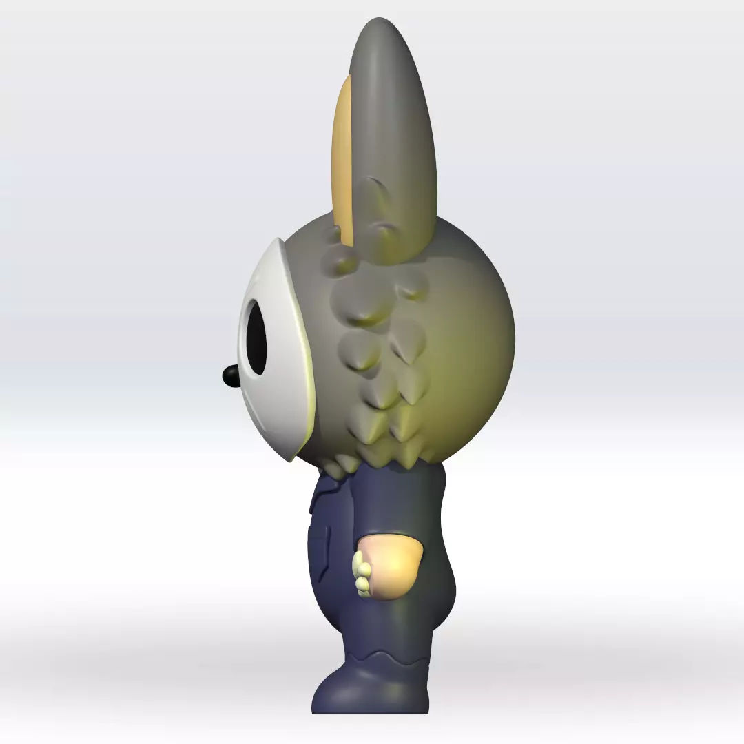 Labubu Michael Myers Halloween STL 3D Model 3D print model_1