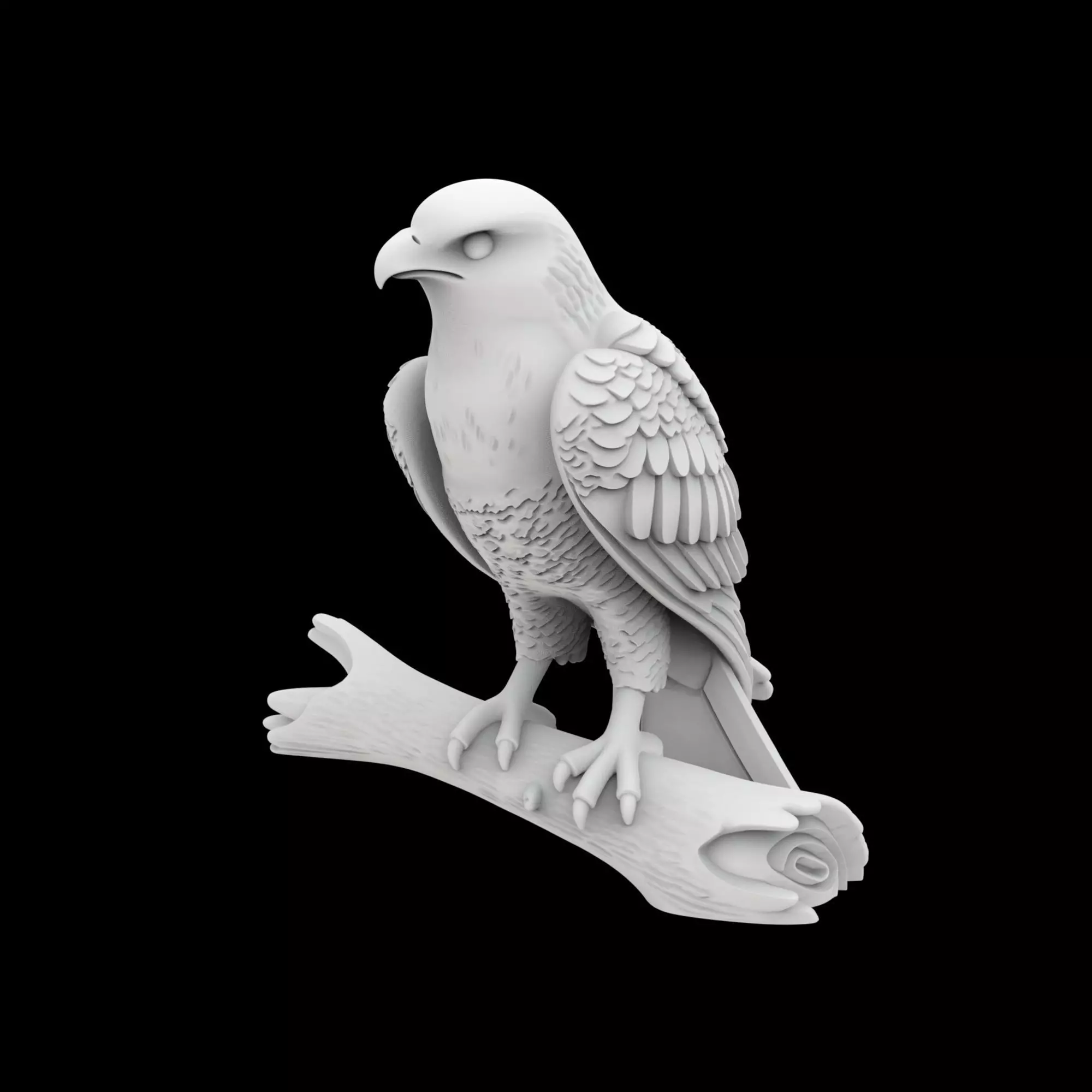 Hawk Ring Stand 3D Printable Model 3D print model_1