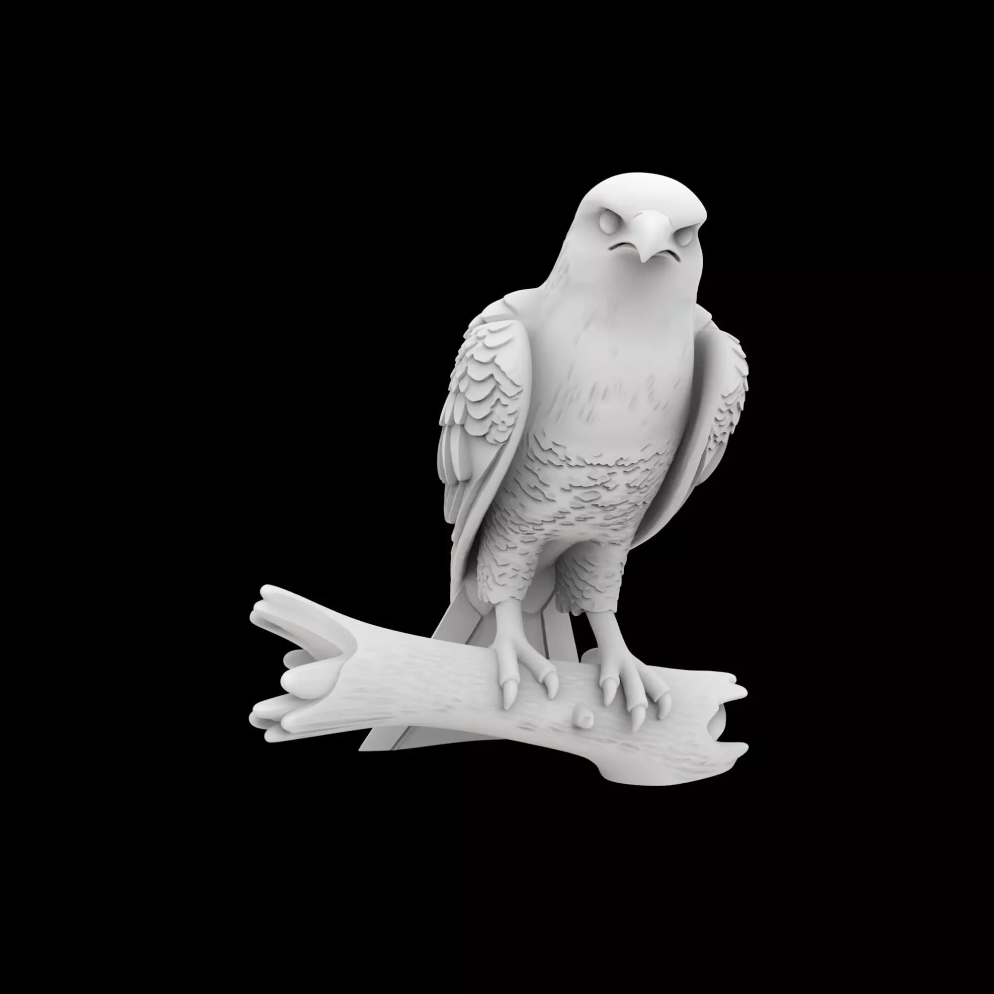 Hawk Ring Stand 3D Printable Model 3D print model_6