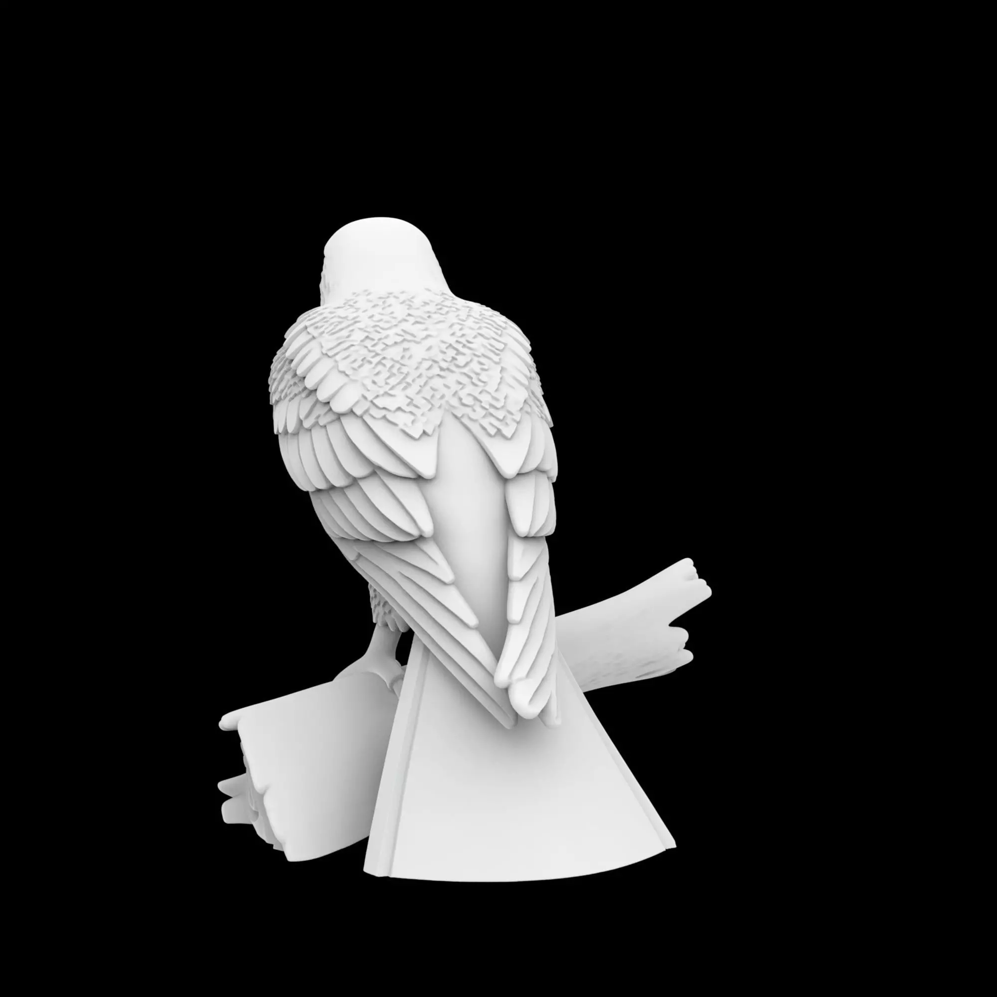Hawk Ring Stand 3D Printable Model 3D print model_3
