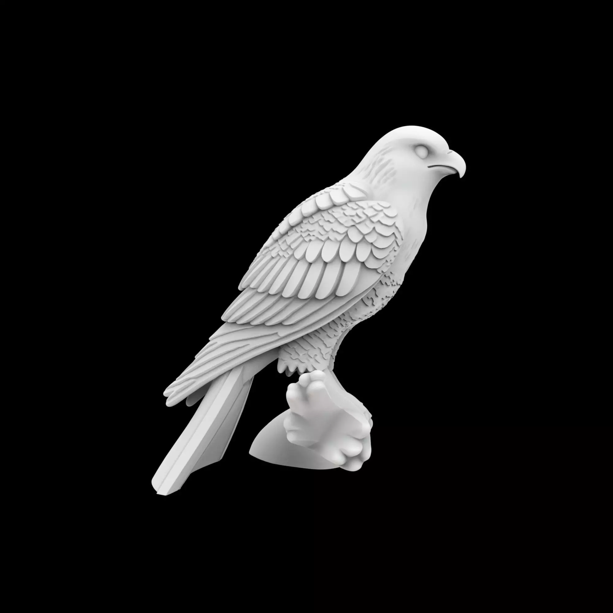 Hawk Ring Stand 3D Printable Model 3D print model_5
