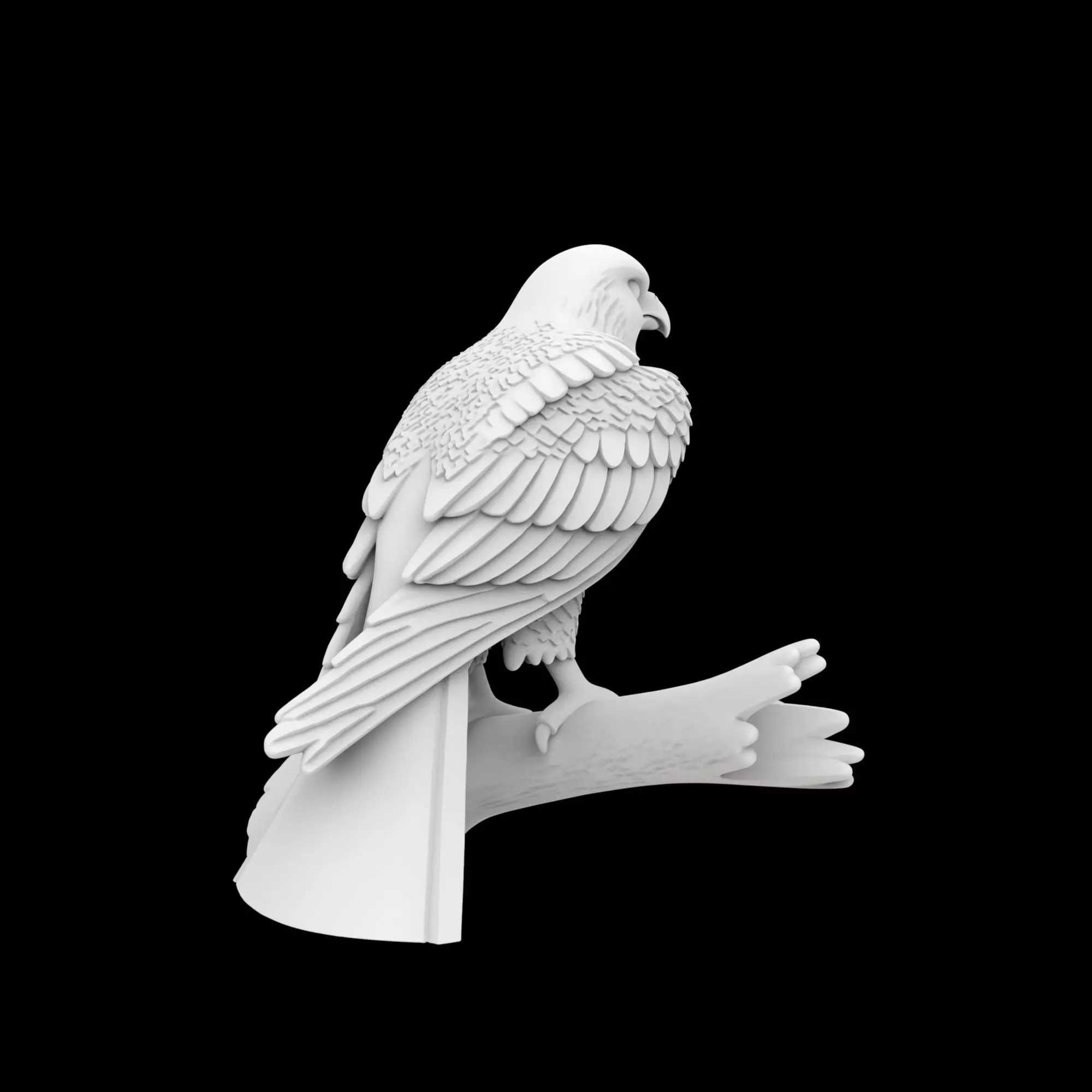 Hawk Ring Stand 3D Printable Model 3D print model_4