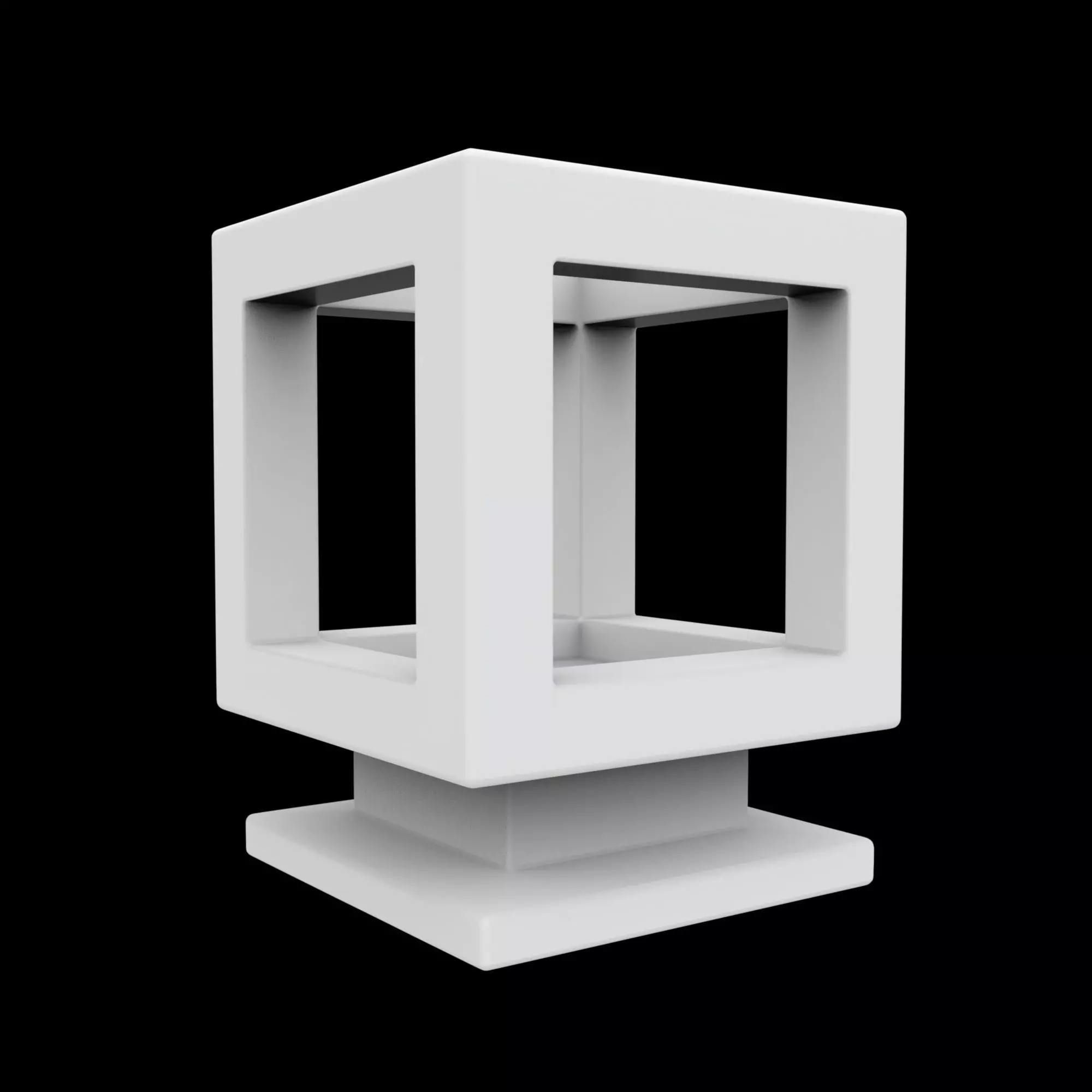 Hollow Cube Decor 3D Printable Model 3D print model