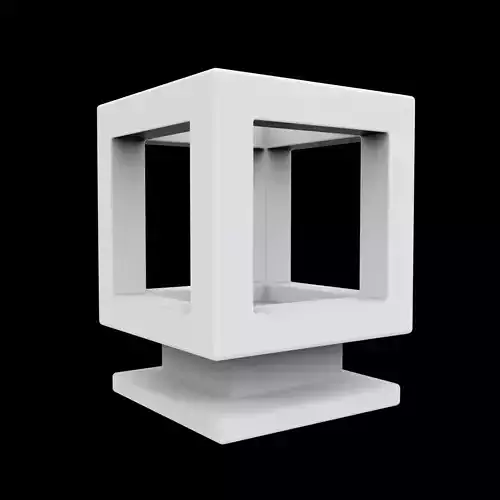 Hollow Cube Decor 3D Printable Model