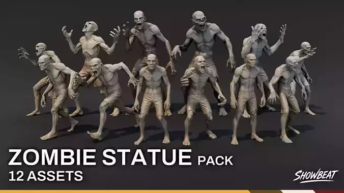 Zombie Statue Pack