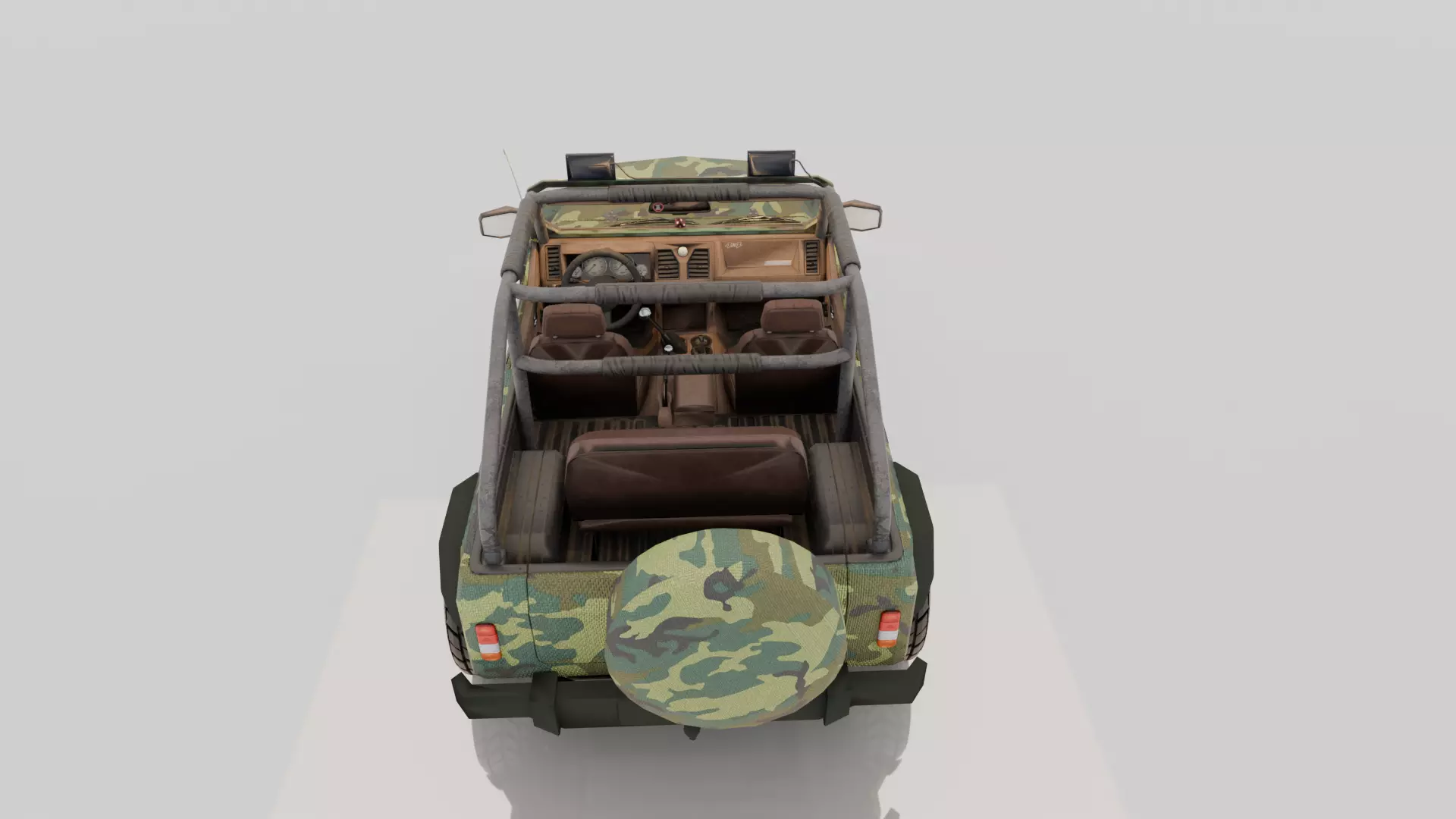 Military Jeep 3D Model - High Quality Game Ready Detailed 3D model_8