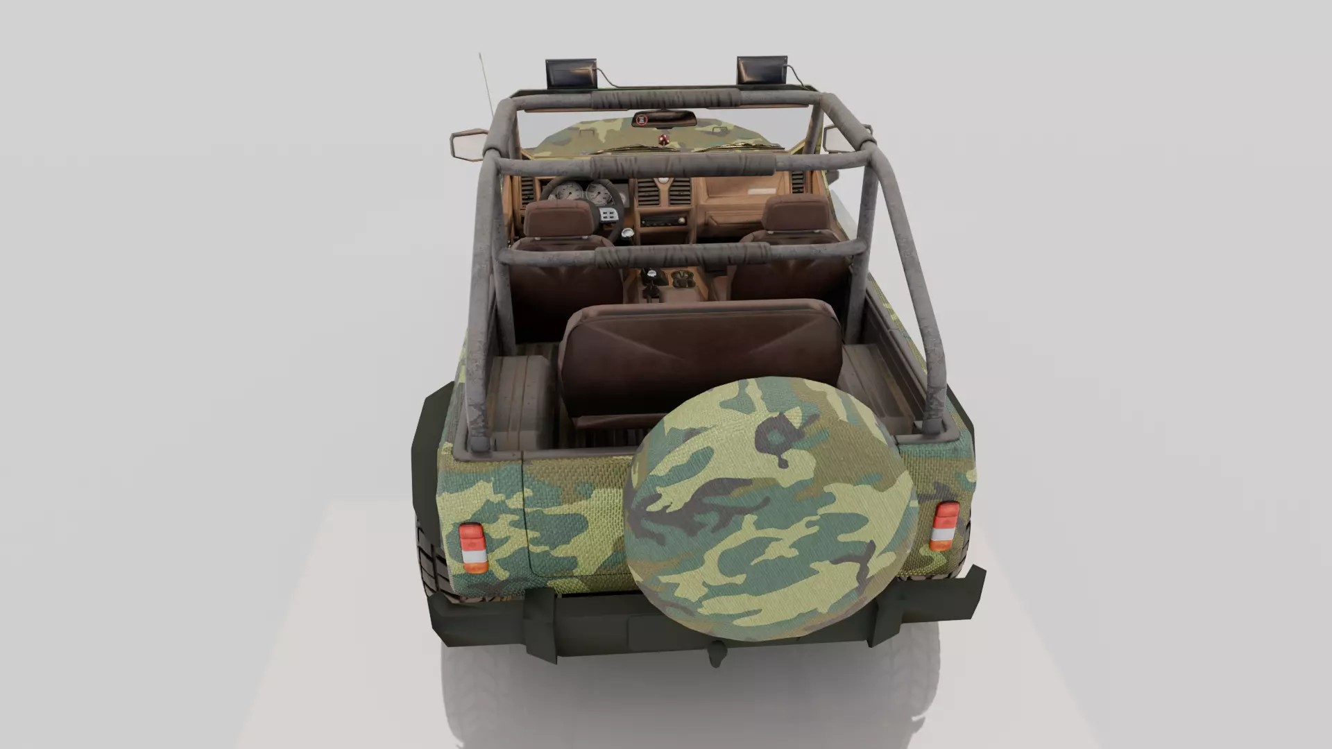 Military Jeep 3D Model - High Quality Game Ready Detailed 3D model_4