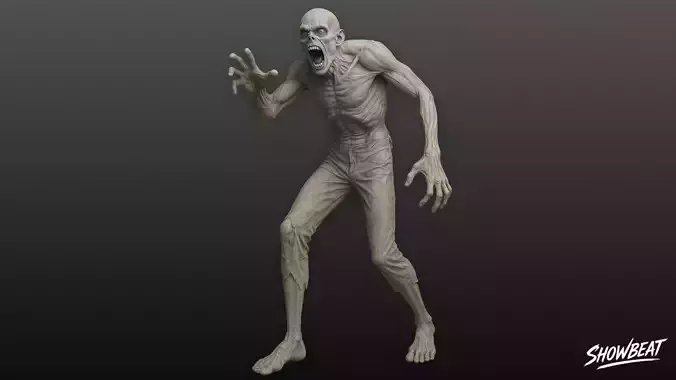 Zombie Statue Attack Pose